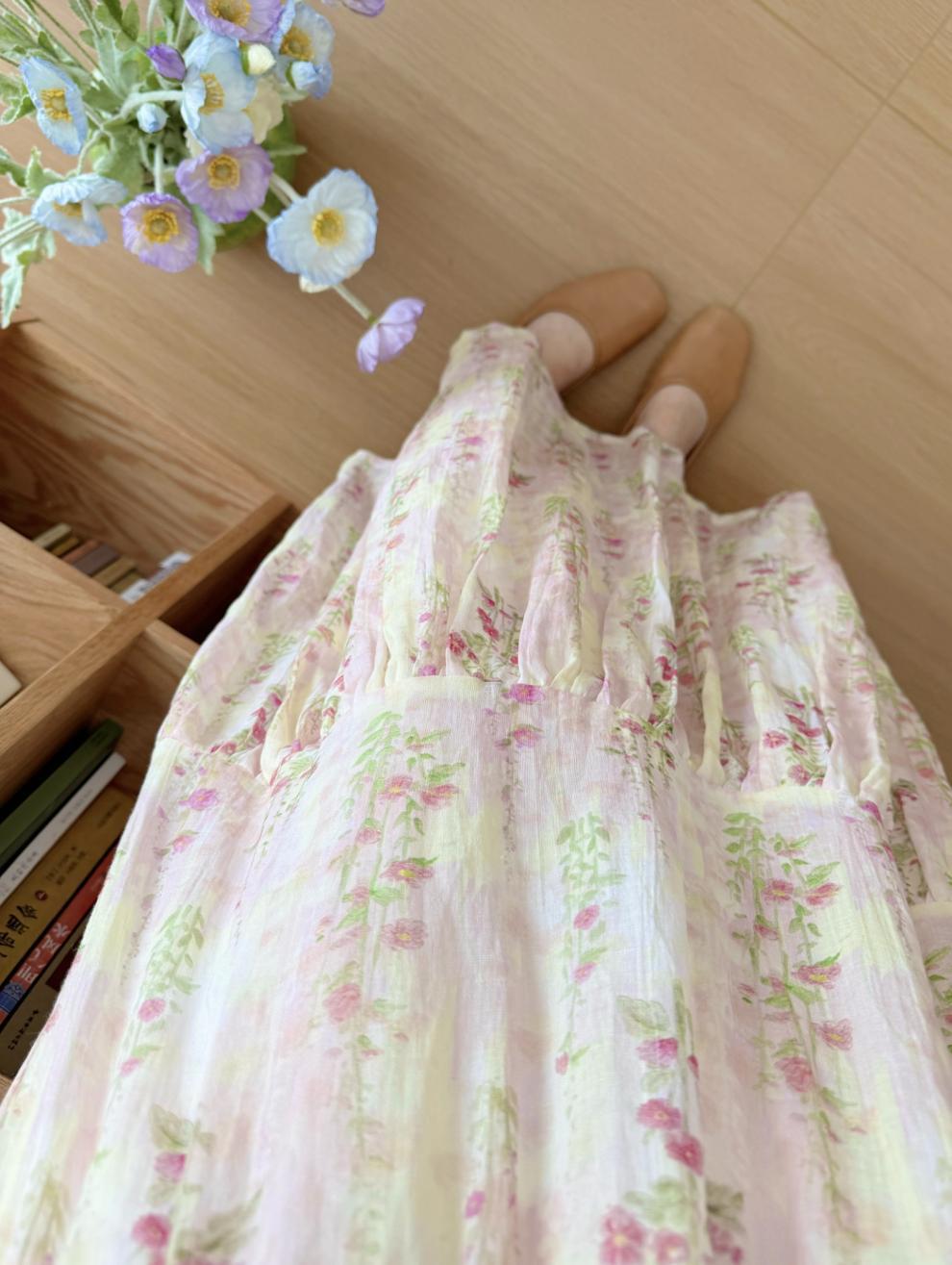 小清新碎花洋裝寬鬆顯瘦文藝森系洋裝