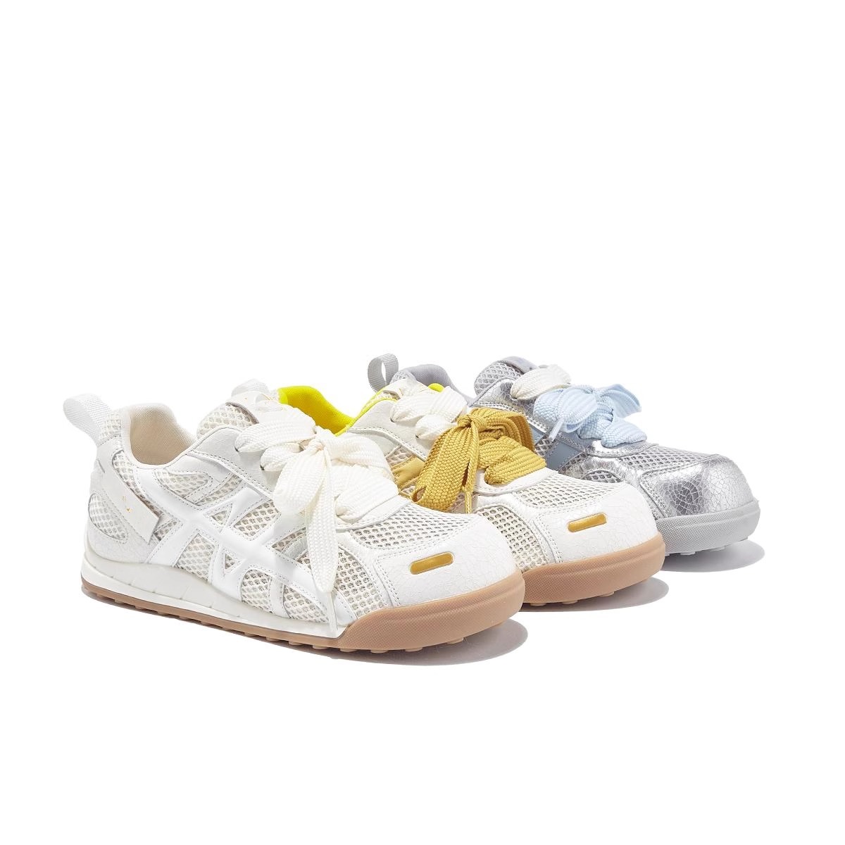 厚底網面透氣阿甘鞋（4色）