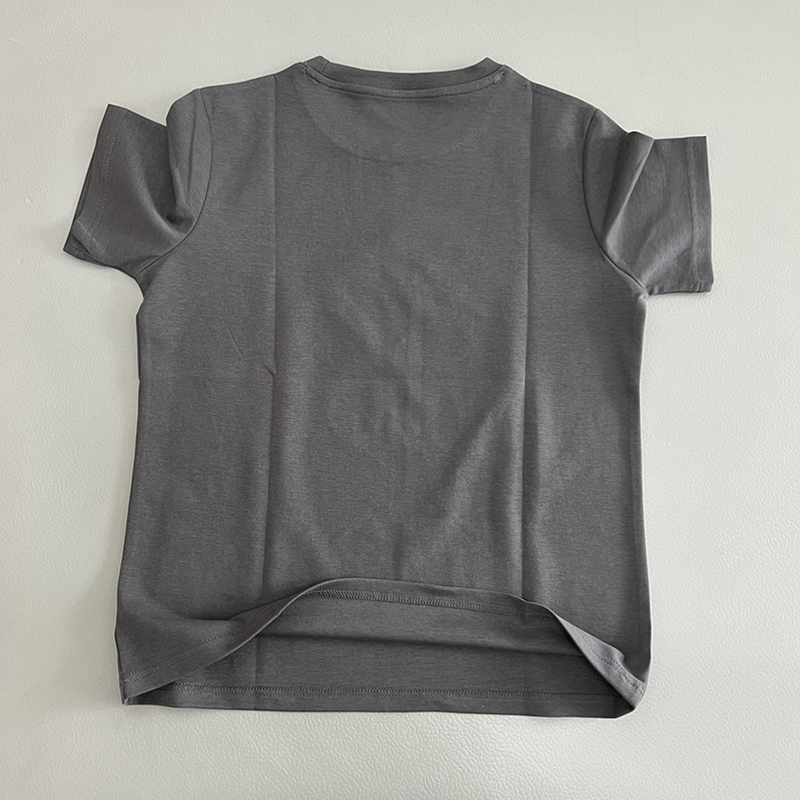 卡通人物貼布刺繡圓領短袖T卹（3色）