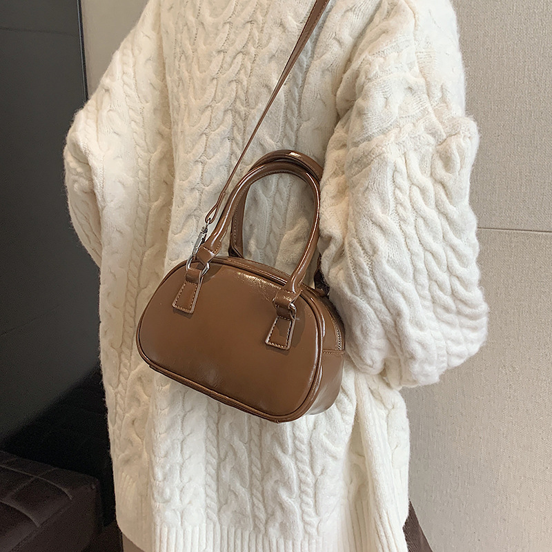 韓版時尚簡約復古單肩斜挎手提包