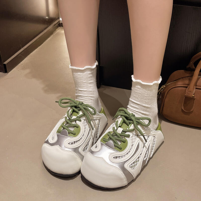 厚底增高一腳蹬半拖鞋（3色）