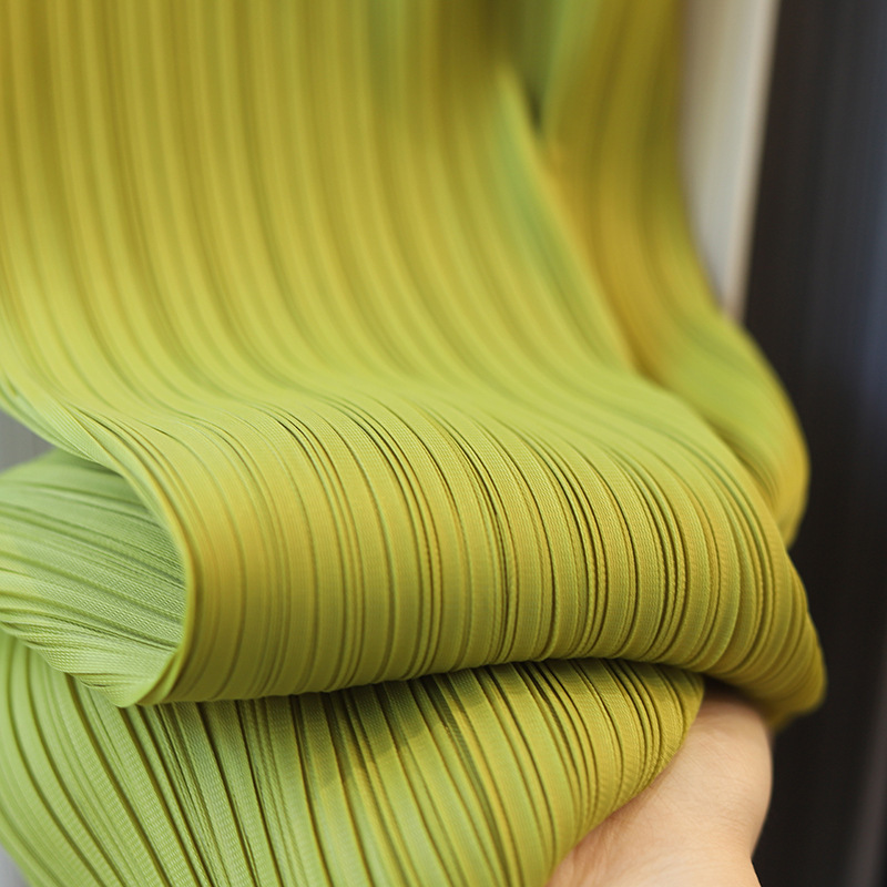 高腰垂感褶皺薄款九分寬褲