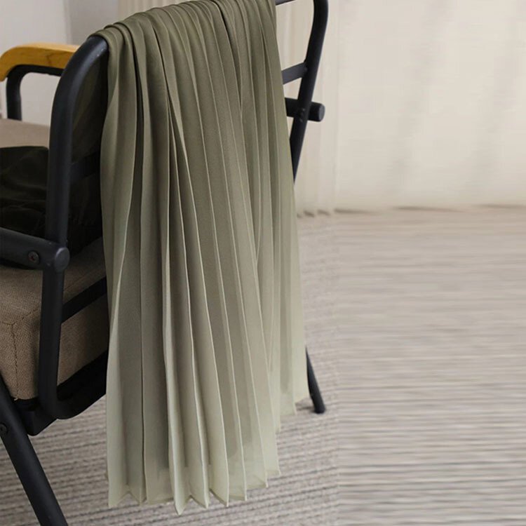 漸變色百褶飄逸蕾絲連衣裙