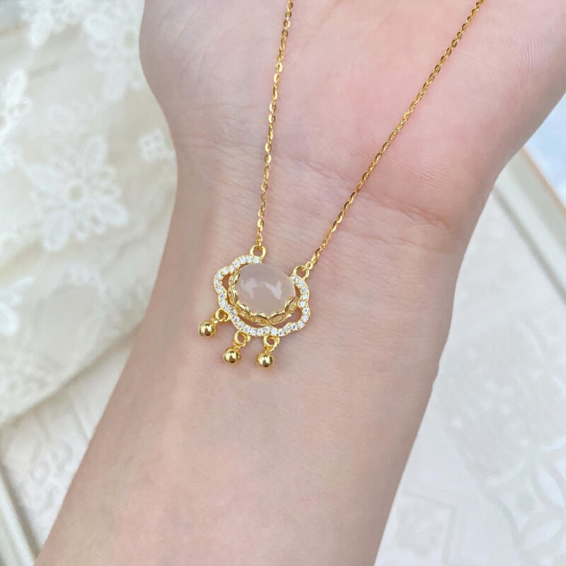 如意祥雲平安鎖項鏈