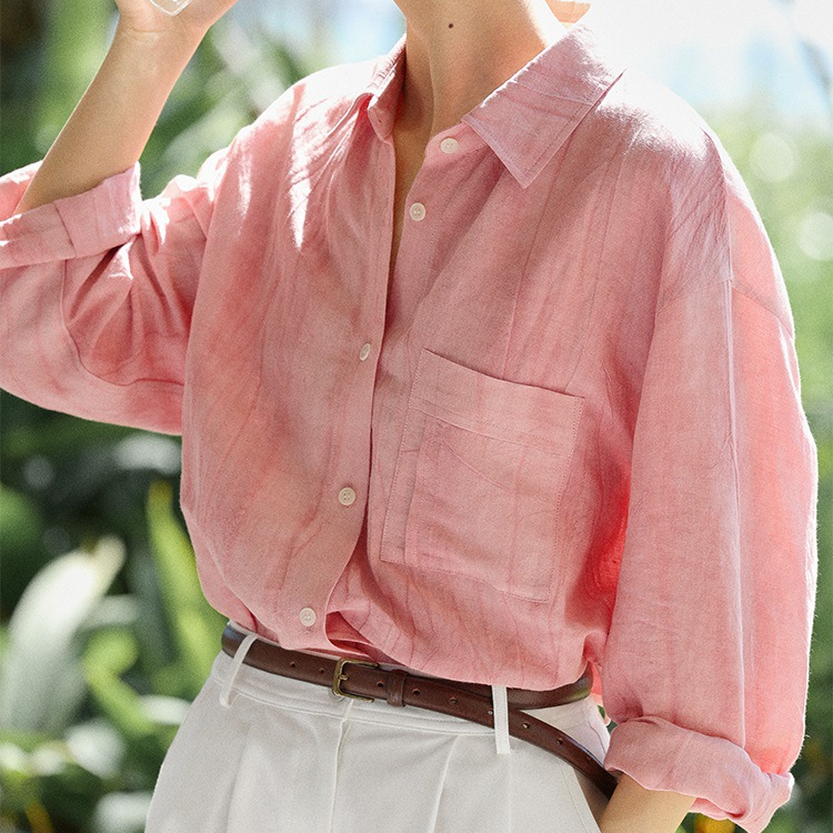 春日來信春夏顯瘦長袖氣質襯衫