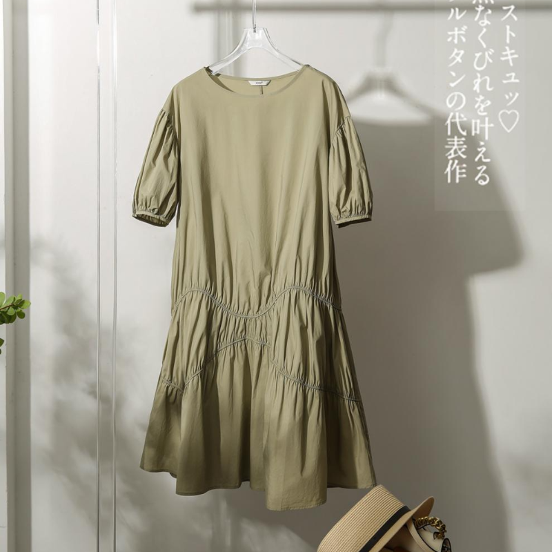 小眾設計精緻減齡泡泡袖娃娃裙