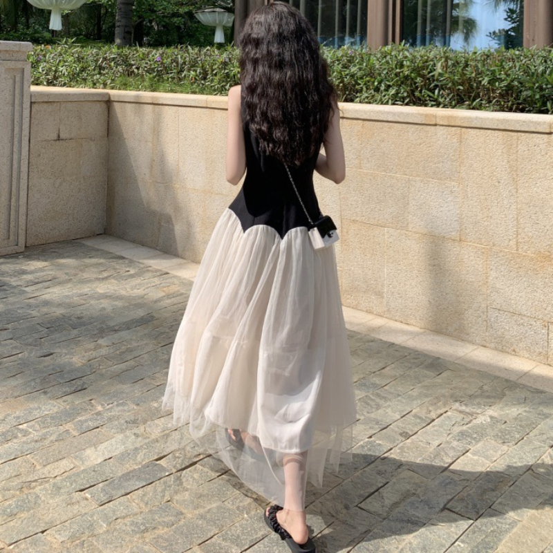 輕奢高級感氣質大裙擺女裝連衣裙