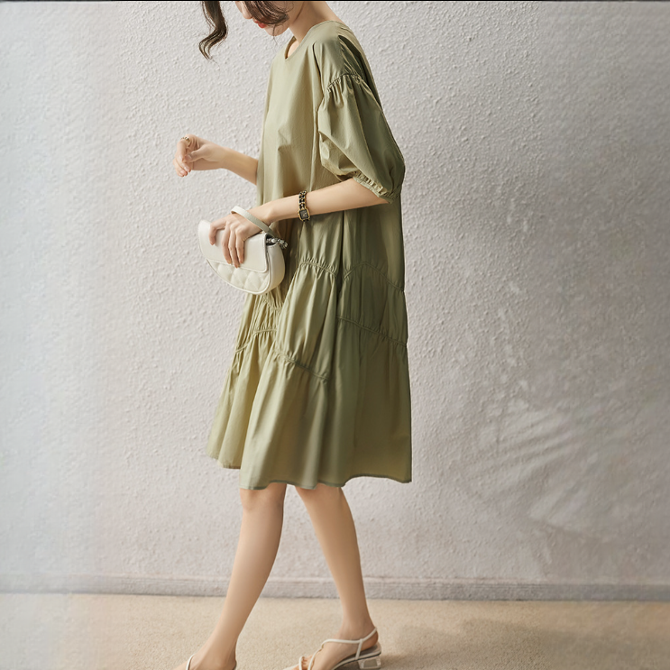 小眾設計精緻減齡泡泡袖娃娃裙