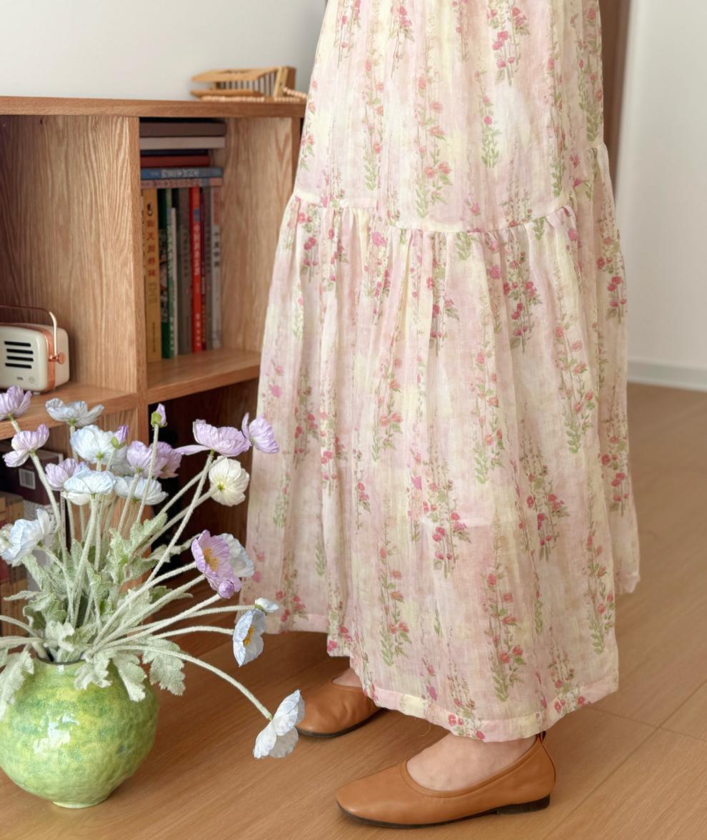 小清新碎花洋裝寬鬆顯瘦文藝森系洋裝