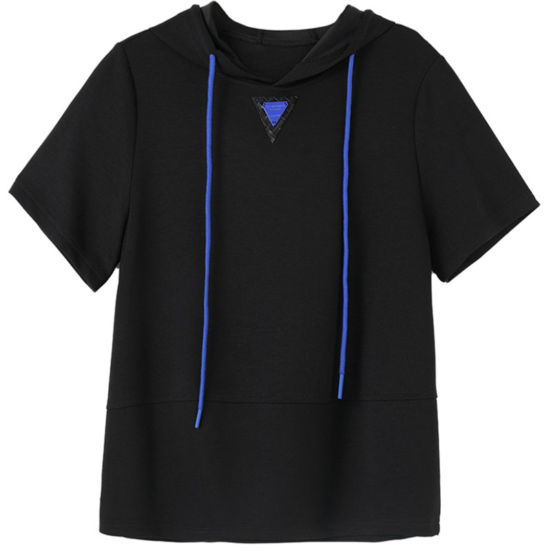 夏季新款連帽休閒短袖t卹