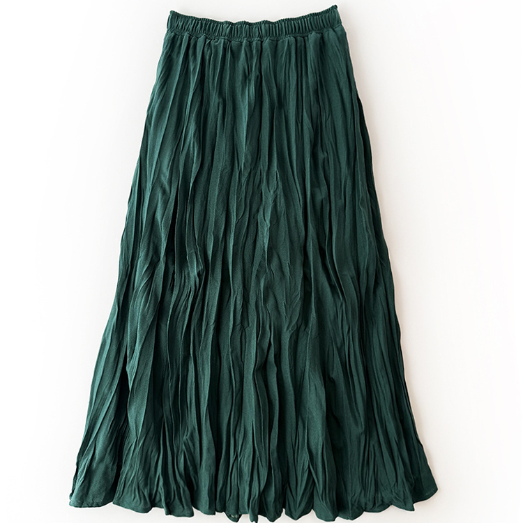 春秋新款百搭褶皺半身裙（8色）