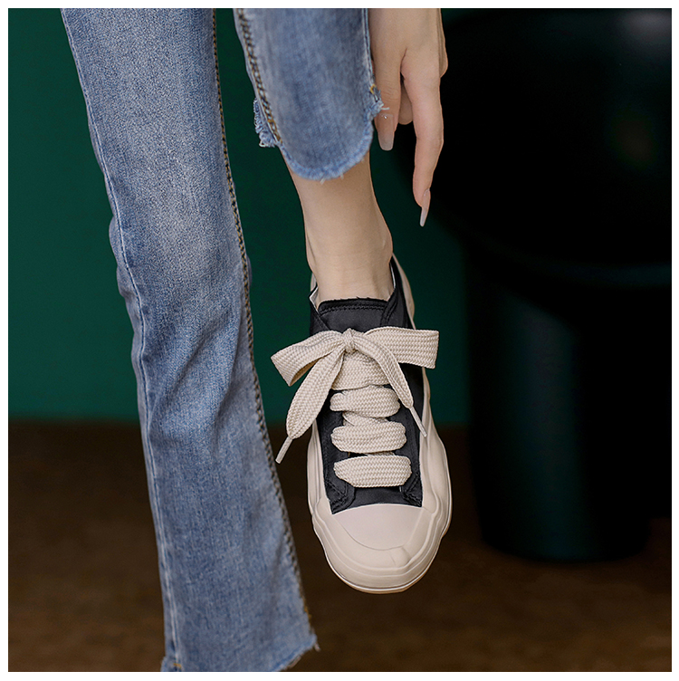 西班牙小眾綢緞休閒帆布鞋（3色）