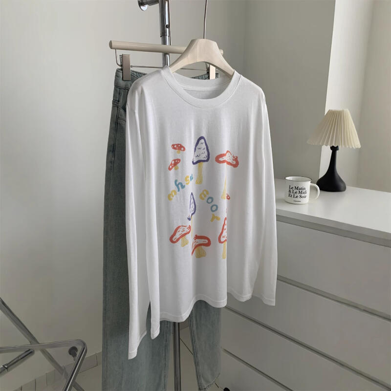 涼爽透氣天絲棉卡通印花防曬罩衫