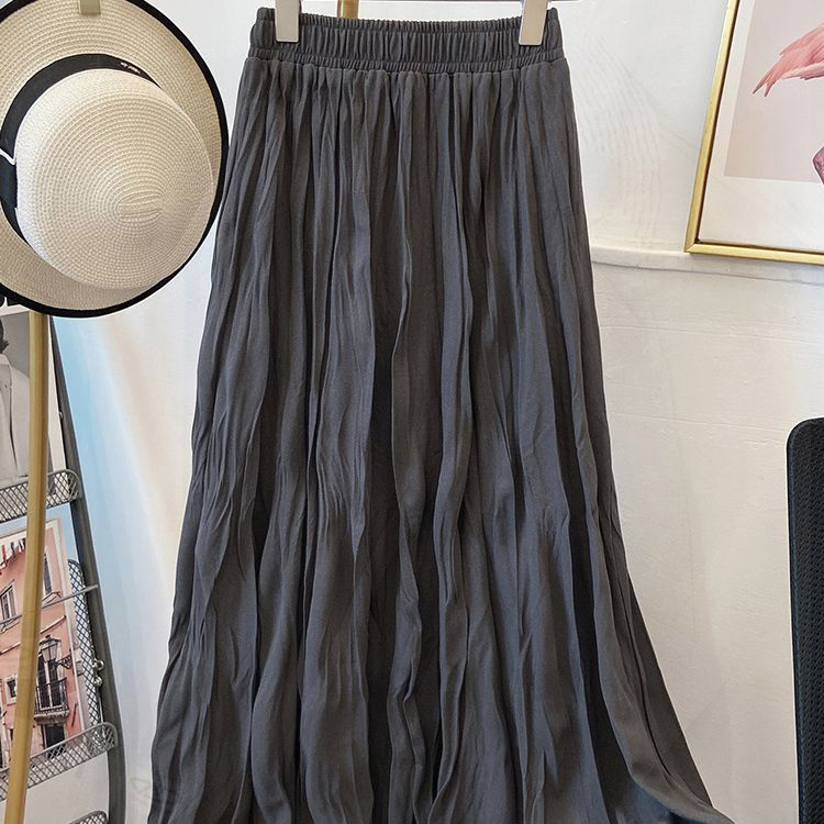 春秋新款百搭褶皺半身裙（8色）