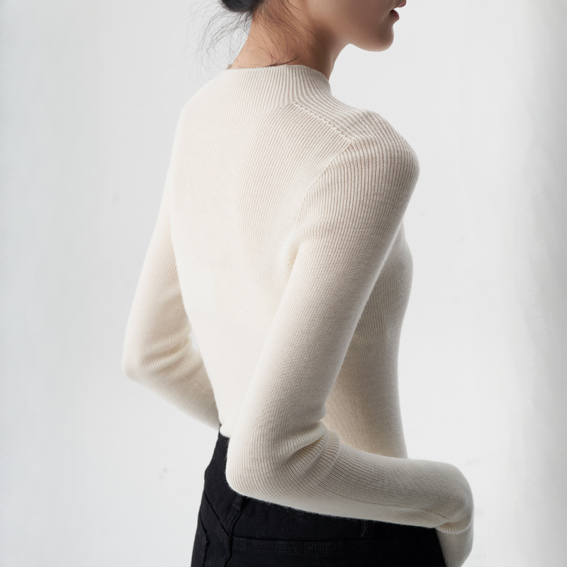 無縫一體半高領羊毛打底衫（11色）