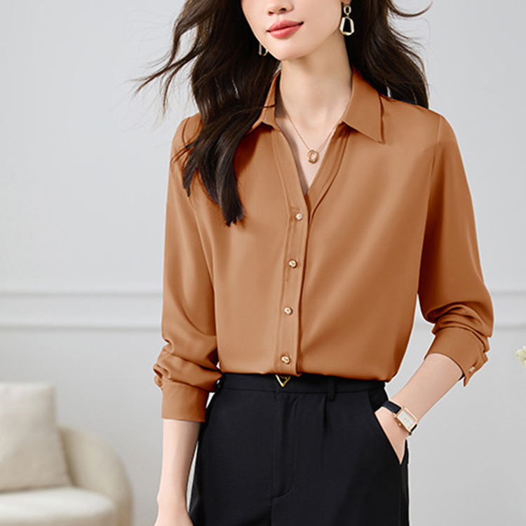 春秋時尚氣質港風襯衫