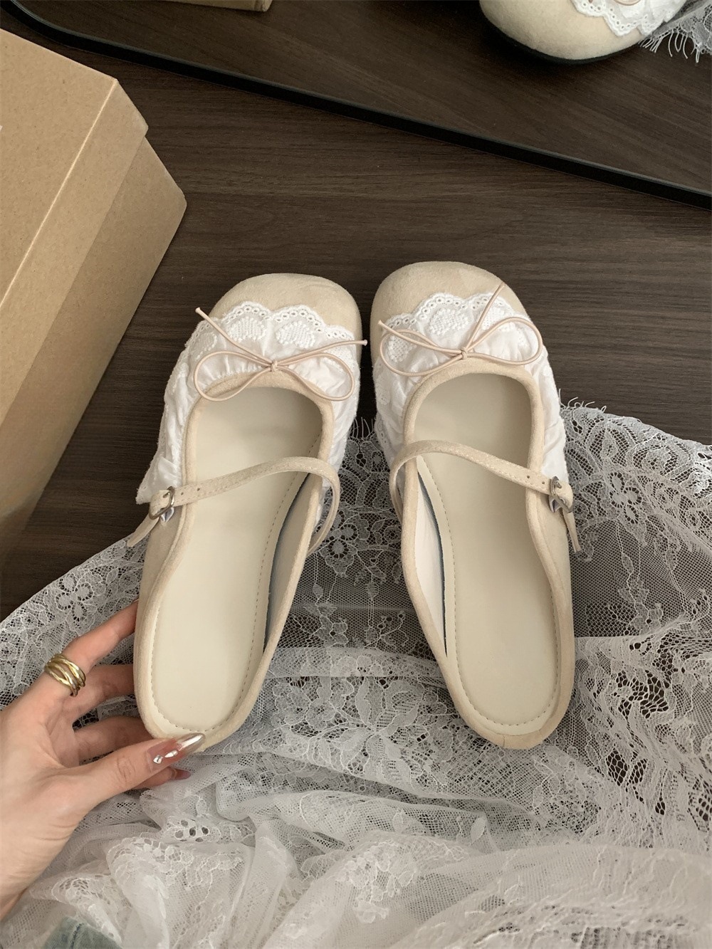 平底芭蕾風絲包頭半拖鞋(5色)