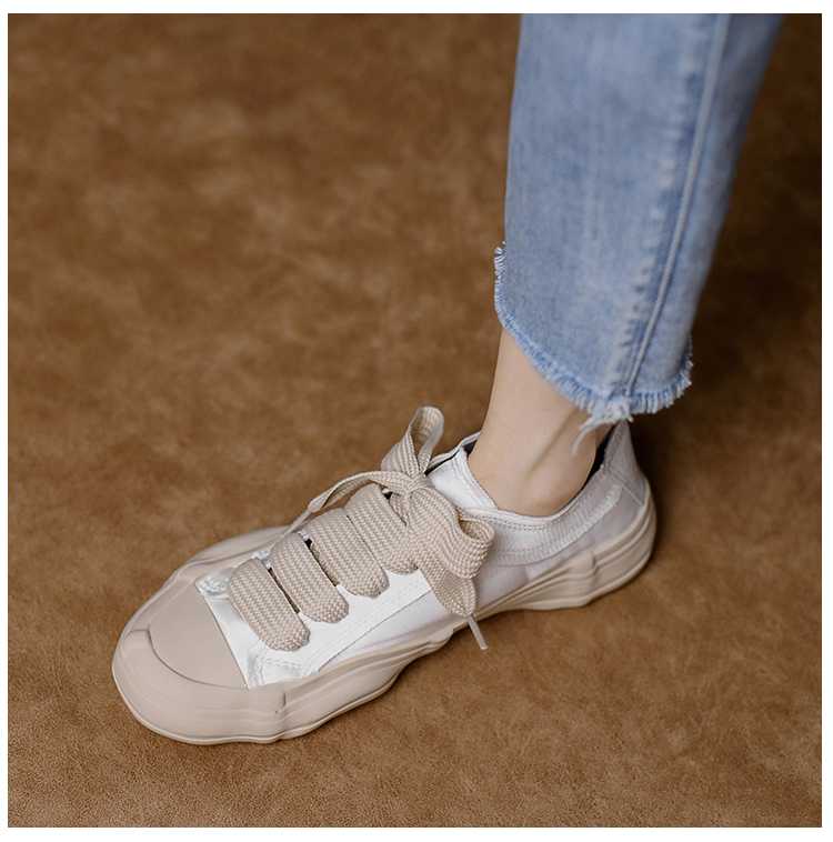 西班牙小眾綢緞休閒帆布鞋（3色）