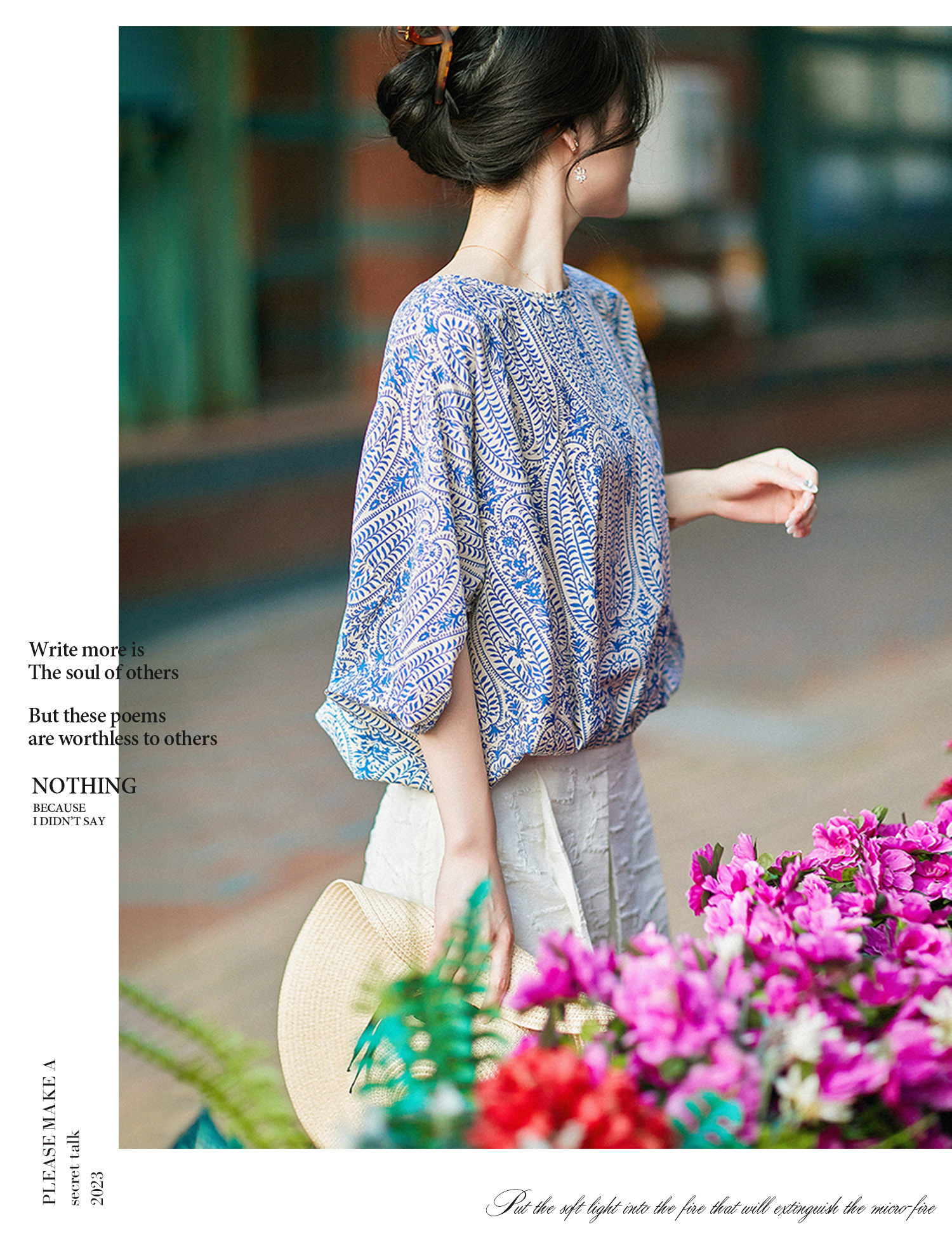 夏季清爽桑蠶絲蝙蝠袖蝴蝶結襯衫