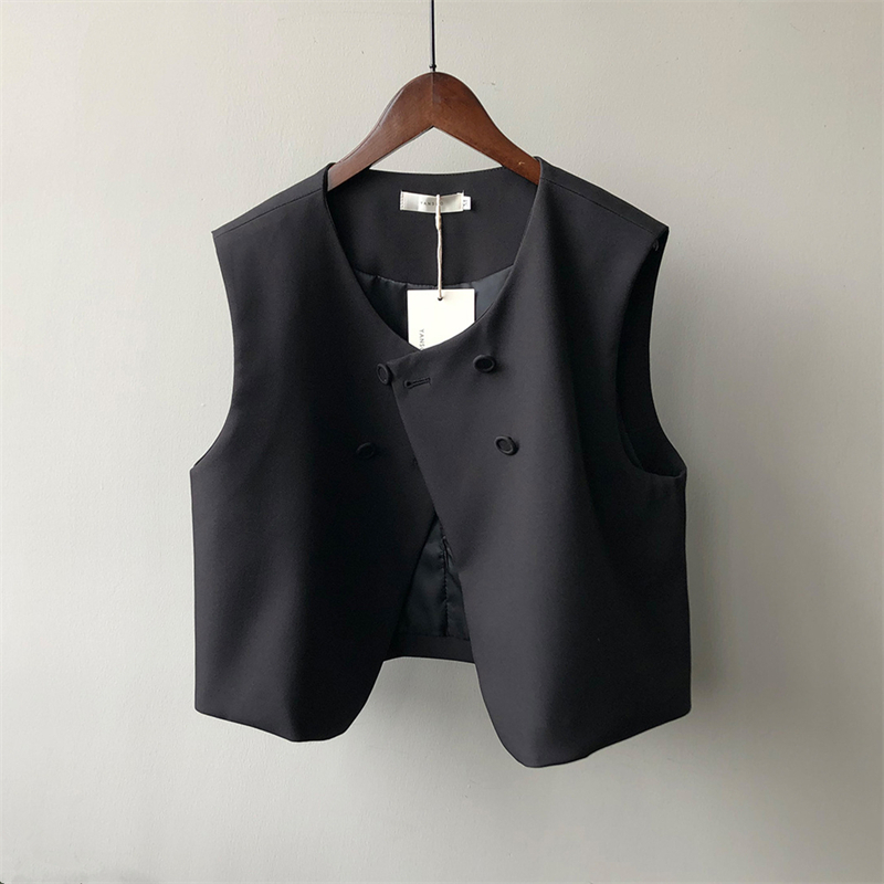 洋氣外搭小香風西裝馬甲坎肩