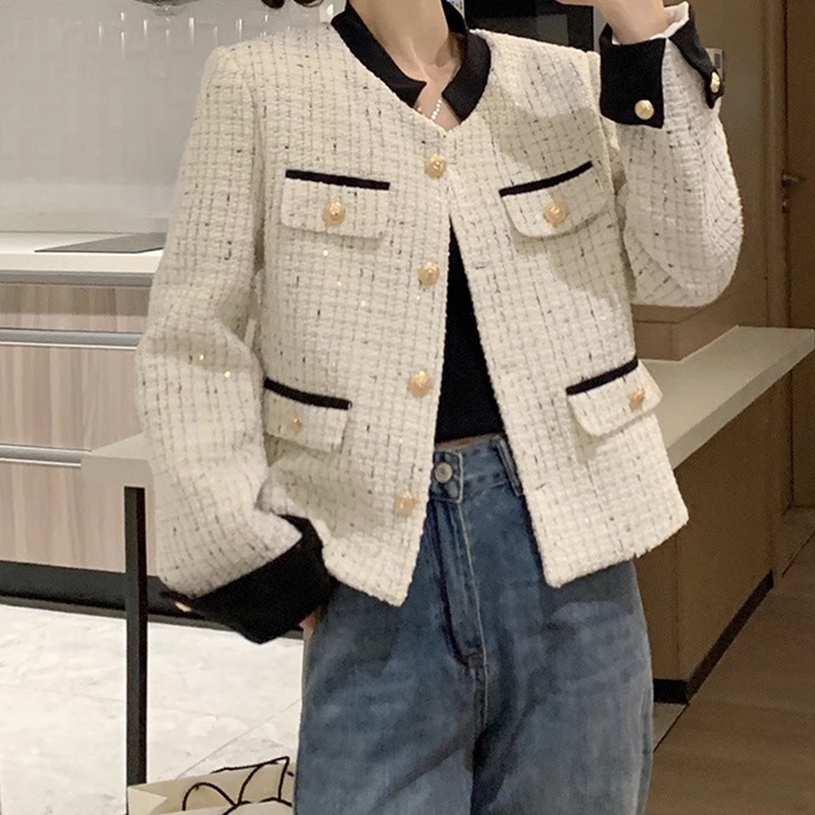 春季秋季新款法式小香風短版外套