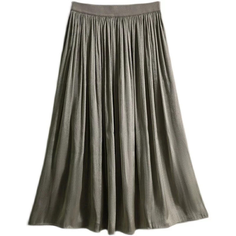 時尚飄逸美人絲線牛奶珠光裙