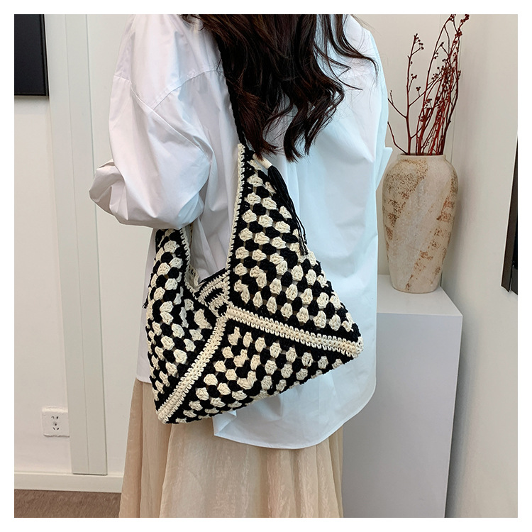 大容量時尚草編旅游度假沙灘包