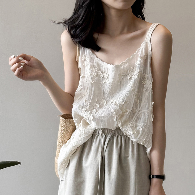 法式鏤空重工刺繡提花蕾絲吊帶