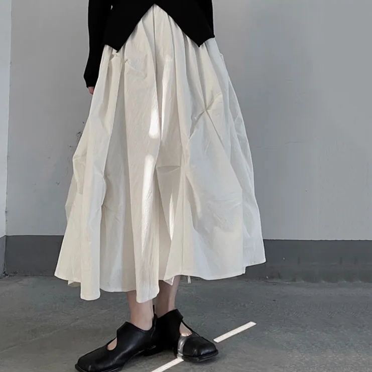 肌理紋褶皺蓬蓬裙