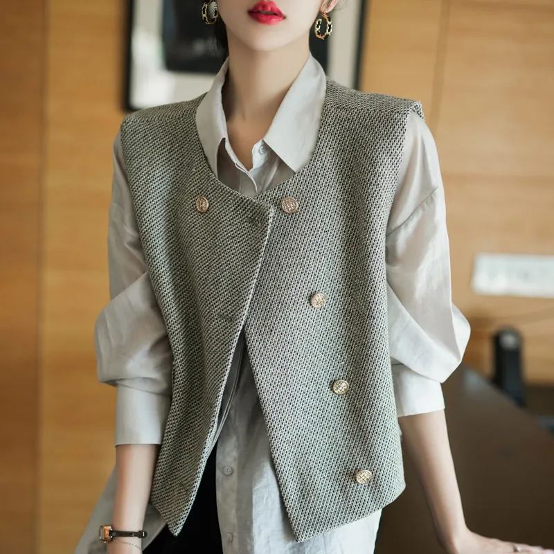 法式高級感小香風西裝馬甲