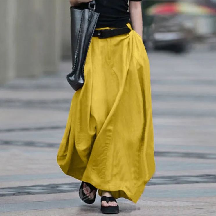 高腰顯瘦百搭大擺A字裙