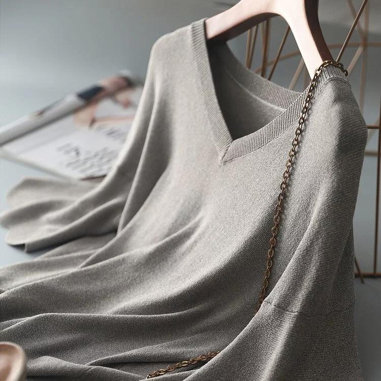 冰絲夏季花瓣袖針織T恤