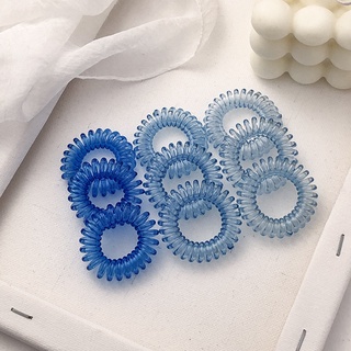 100 pieces/can high elastic candy color small seamless hair tie black hair rope children's jewelry towel ring seamless