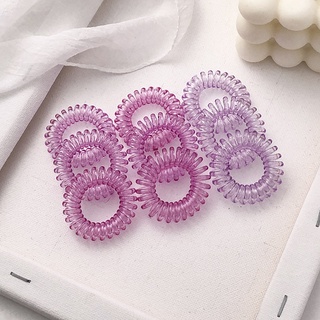 100 pieces/can high elastic candy color small seamless hair tie black hair rope children's jewelry towel ring seamless