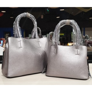 Mother Special Cowhide Leather Elegant Ladies Handbag+Aromatherapy with Free Flowers-Medium Size