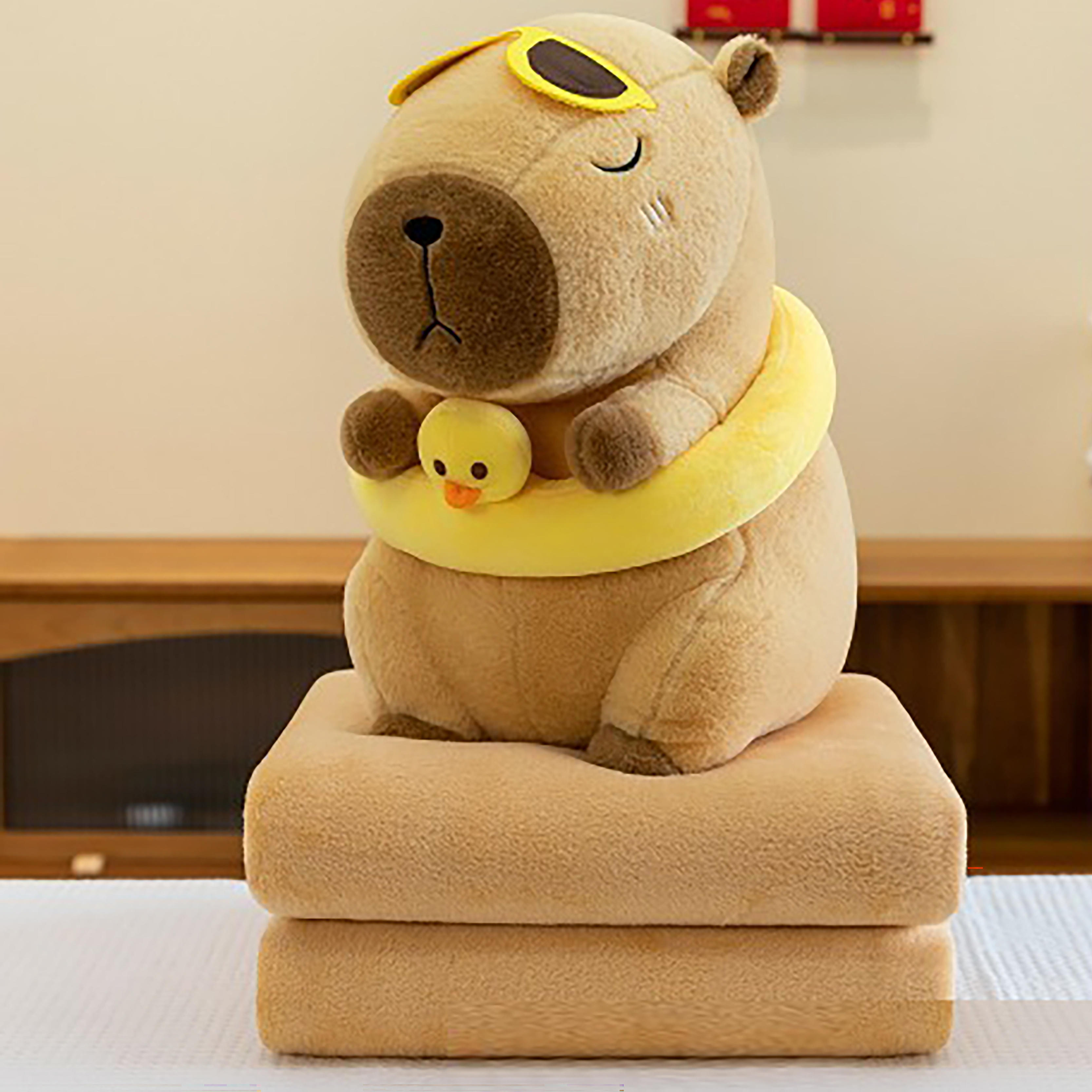 2-in-1 Soft Plush with Hidden Blanket Inside