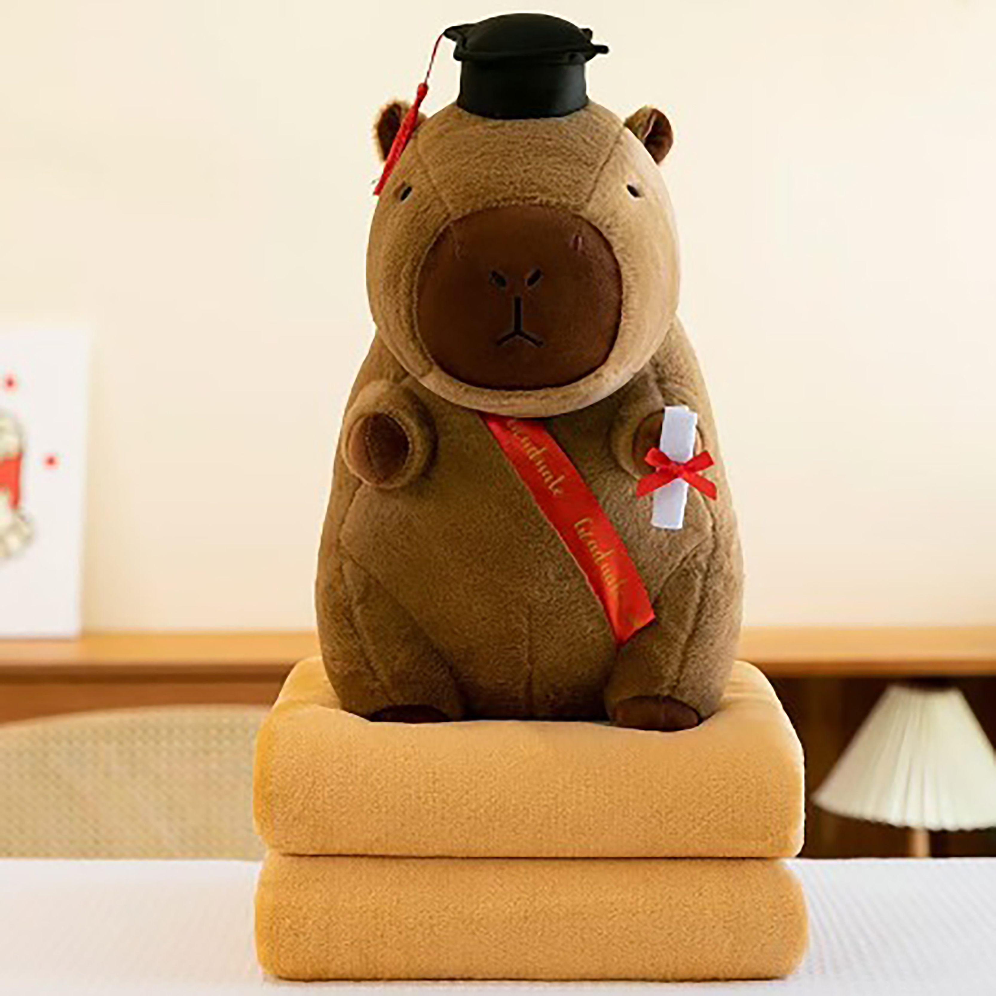 2-in-1 Soft Plush with Hidden Blanket Inside