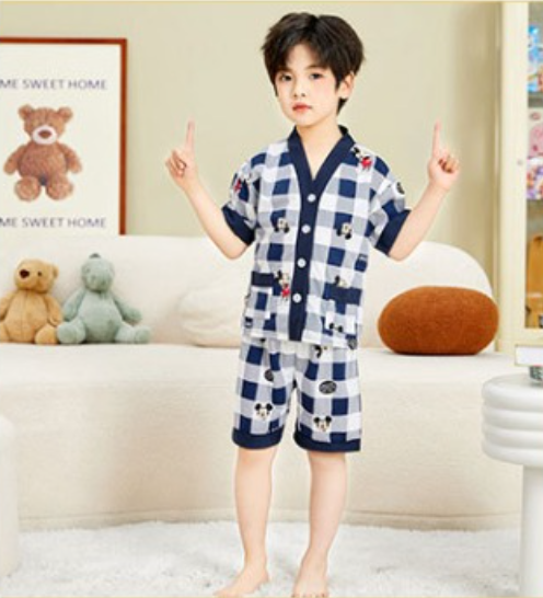 Two-piece Cotton Button Up Pyjamas