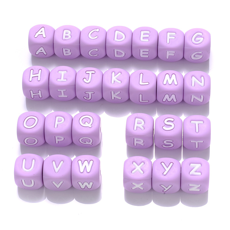Silicone Alphabet Beads