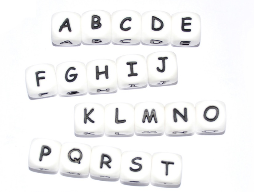 Silicone Alphabet Beads