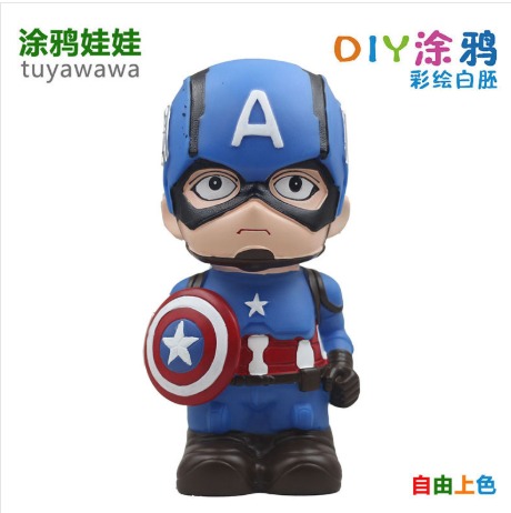 DIY Plastic Paint Coin Bank Set