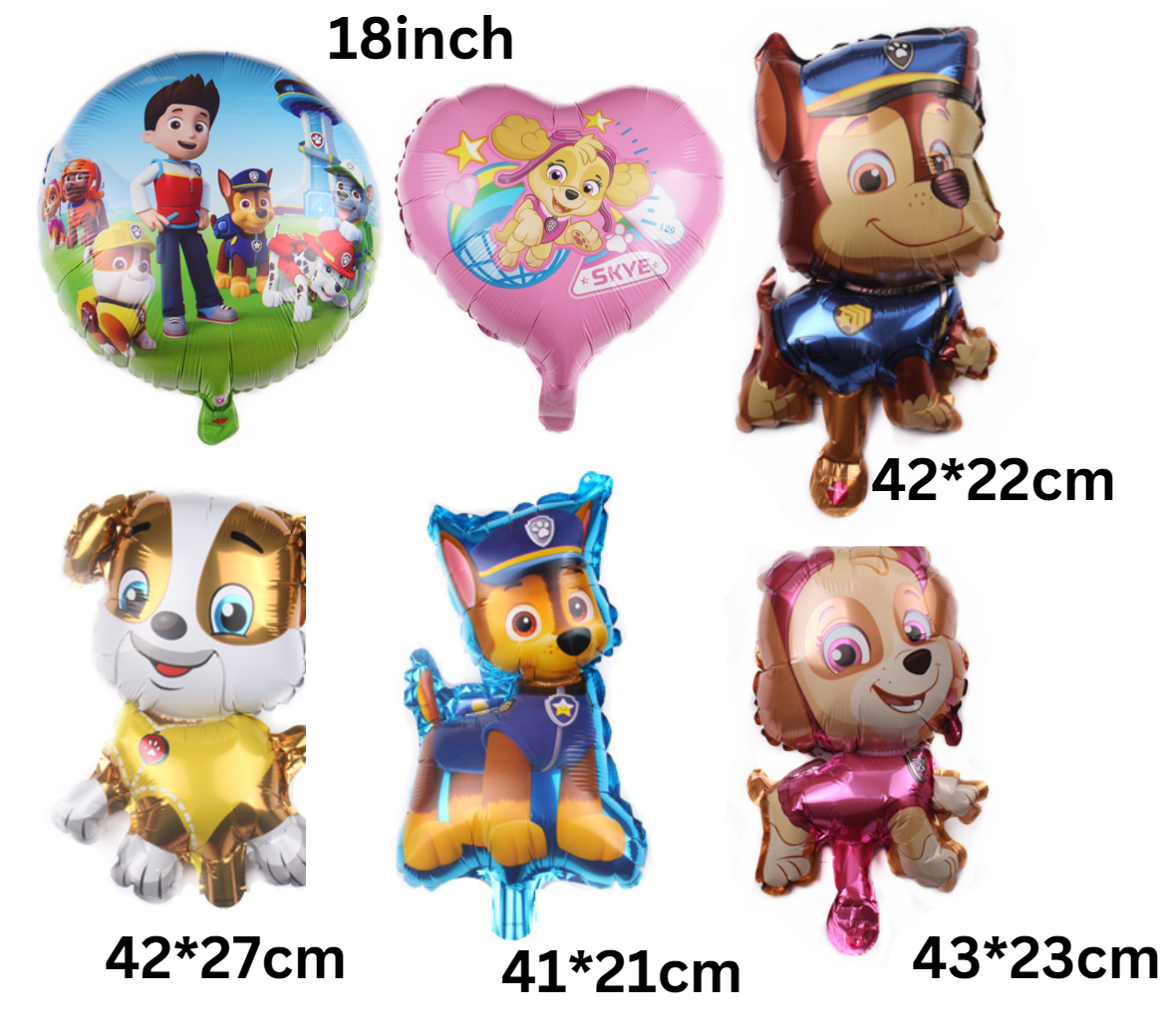 Paw Patrol Cartoon Balloons