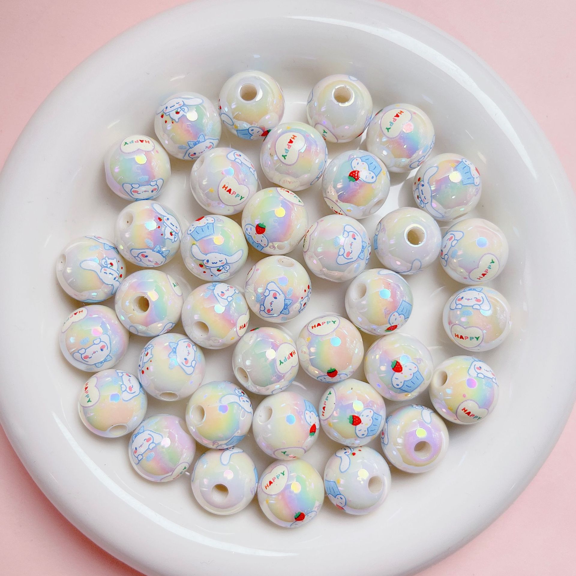 Cute Critter Printed Beads