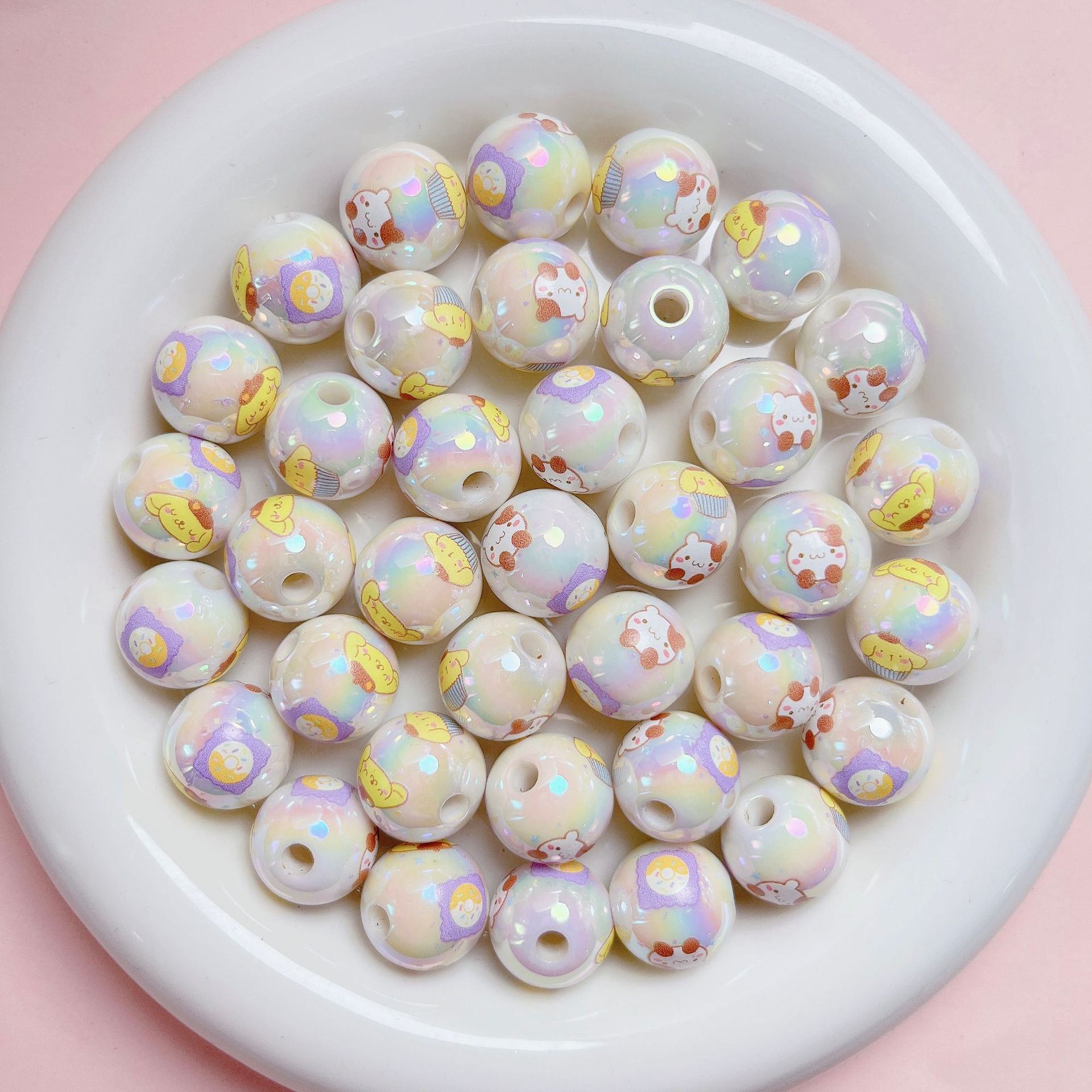 Cute Critter Printed Beads