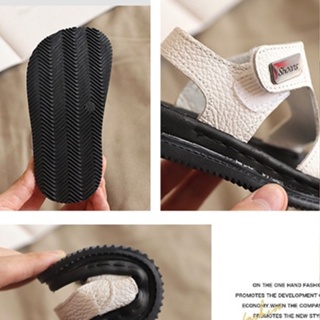 New Arrival children's sandals  1-5 years old soft bottom leather beach sandals