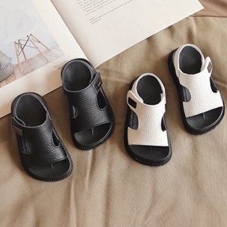 New Arrival children's sandals  1-5 years old soft bottom leather beach sandals