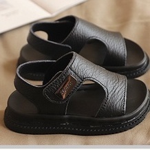 New Arrival children's sandals  1-5 years old soft bottom leather beach sandals