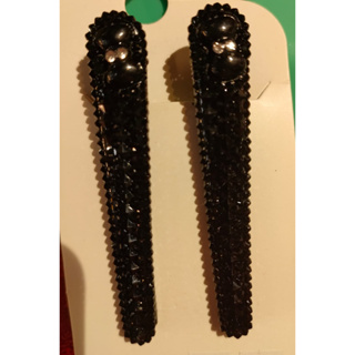 New South Korea Dongdaemun black diamond hairpin cute simple clip  hairclip