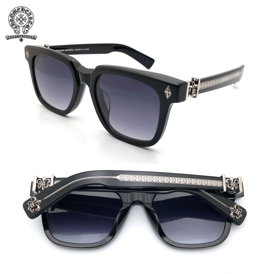 【Chrome Hearts】クロウハート メガネ サングラス男性と女性のファッションスタイルの個性のためのレトロなサングラス