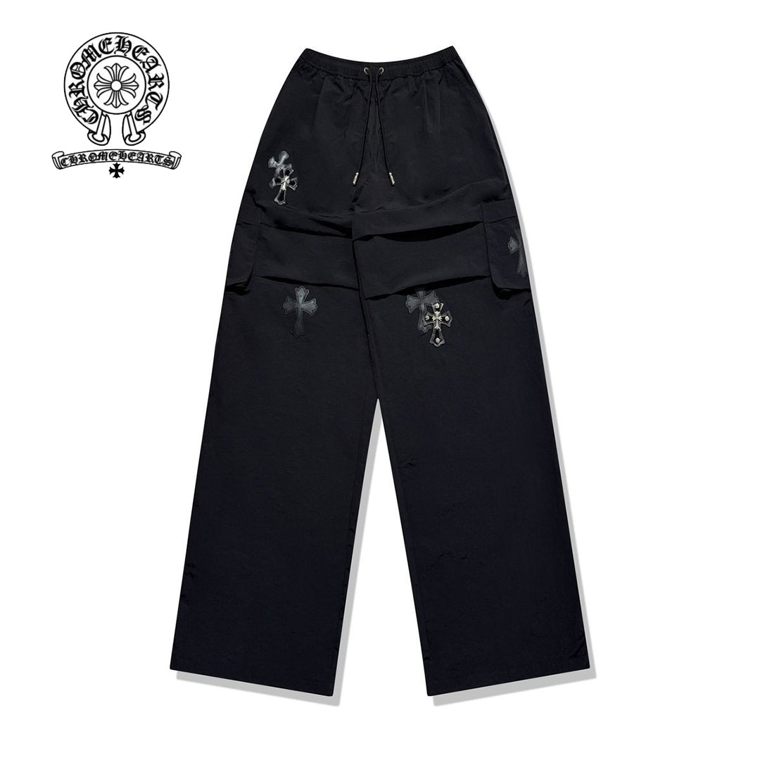 【Chrome Hearts】クロムハーツ 2025 カジュアルオーバーオール アメリカンデザイン スウェットパンツ 男女兼用